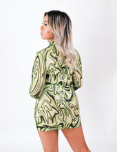 Load image into Gallery viewer, Green Marble Mesh Dress
