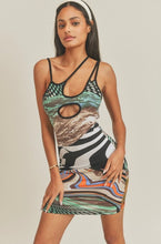 Load image into Gallery viewer, Multi Pattern Strappy Dress
