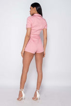 Load image into Gallery viewer, Zip Front Denim Playsuit
